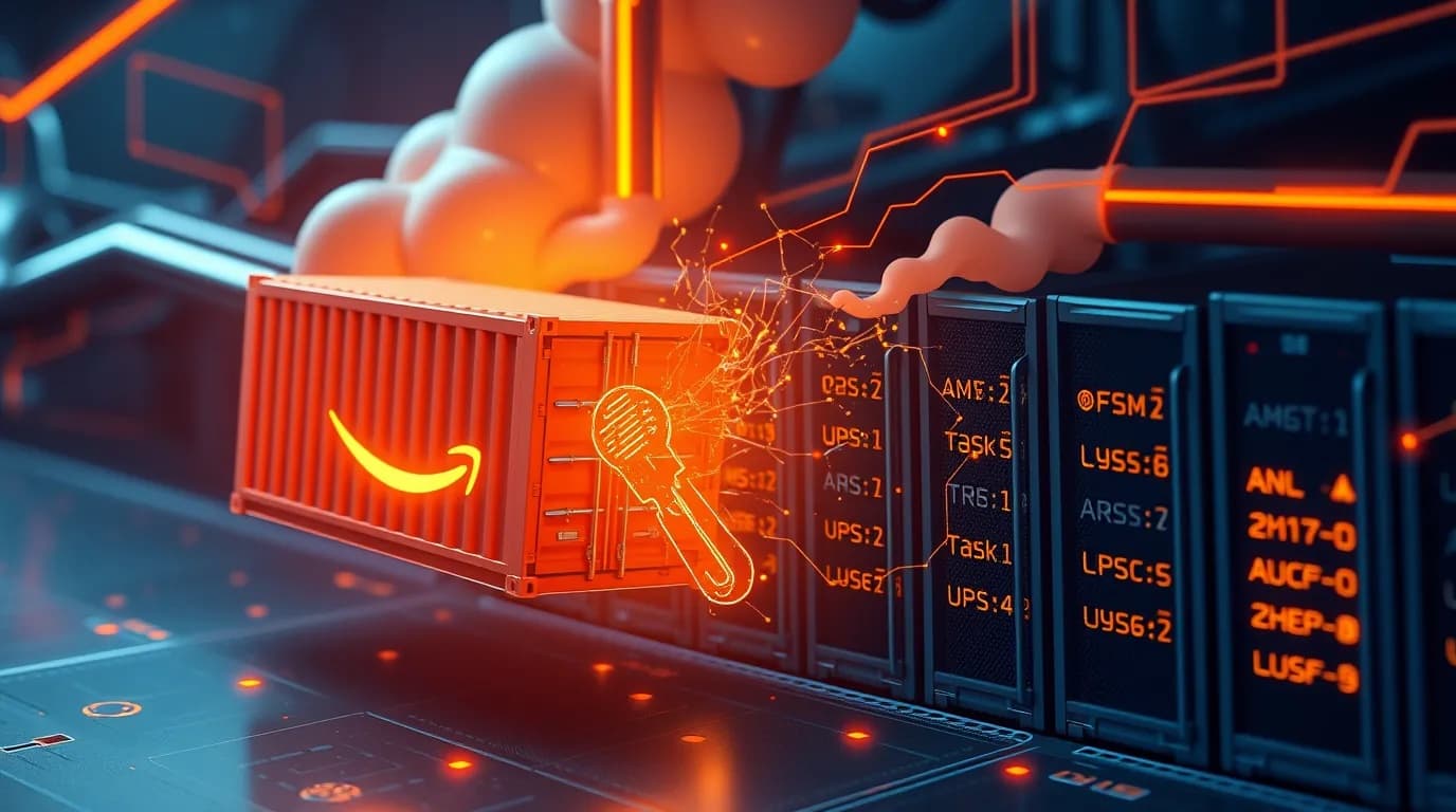 Amazon ECS Container Agent Task Boundary Breakout and IAM Role Credential Hijacking Diagram