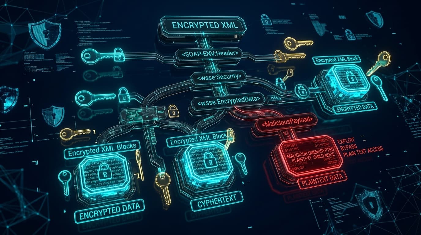 Apache WSS4J EncryptedHeader Child Confusion Cryptographic Policy Bypass