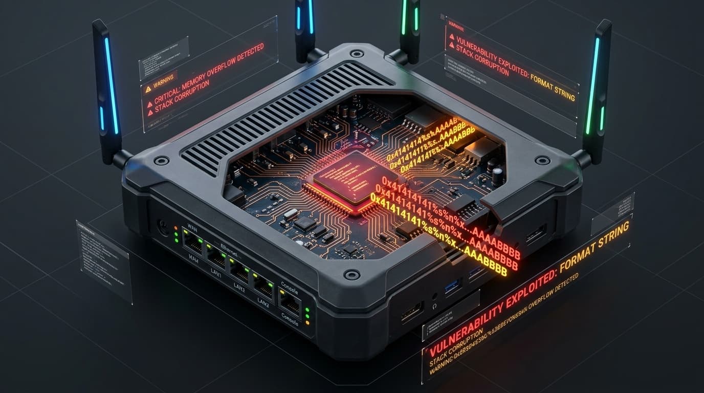 ASUS Gateway Router Web Management Format String Memory Corruption