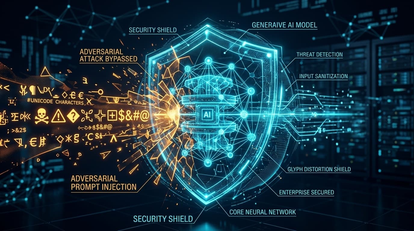 Editorial illustration for AWS Bedrock Guardrails Vulnerability Enables Adversarial Safety Filter Evasion via Unicode Homoglyph Normalization (CVE-2026-80210)