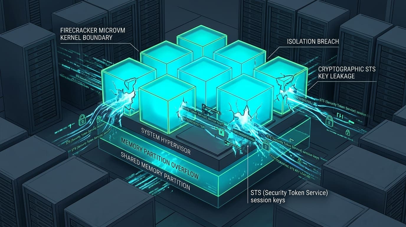 Editorial illustration for AWS Lambda MicroVM State Isolation Flaw Enables Cross-Invocation STS Session Key Recovery in Custom Runtimes (CVE-2026-71215)