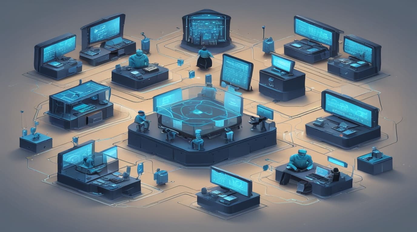 High-tech 3D conceptual cybernetic editorial illustration of Azure Enterprise Services SQL Injection vulnerability and enterprise defense
