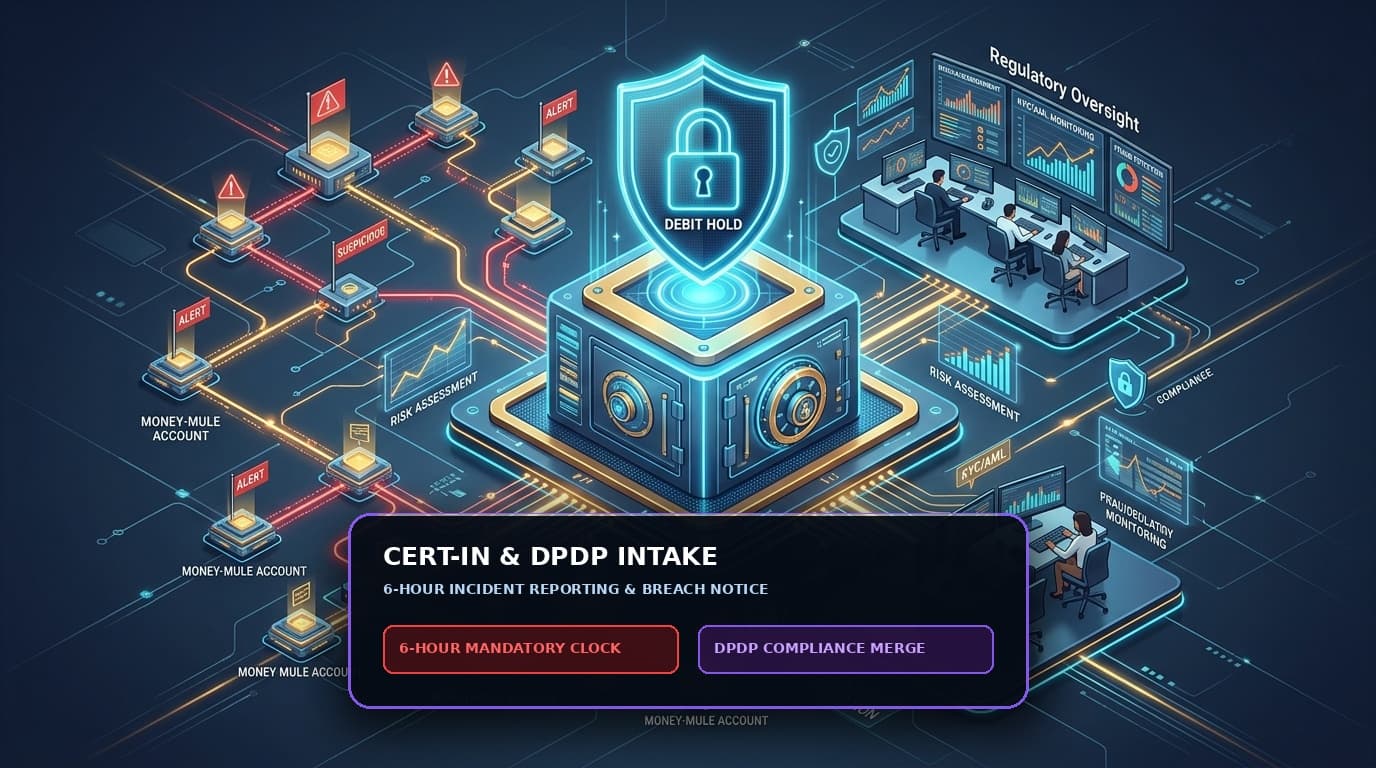 CERT-In mandatory six-hour incident reporting clock aligning with India DPDP data breach notification workflow