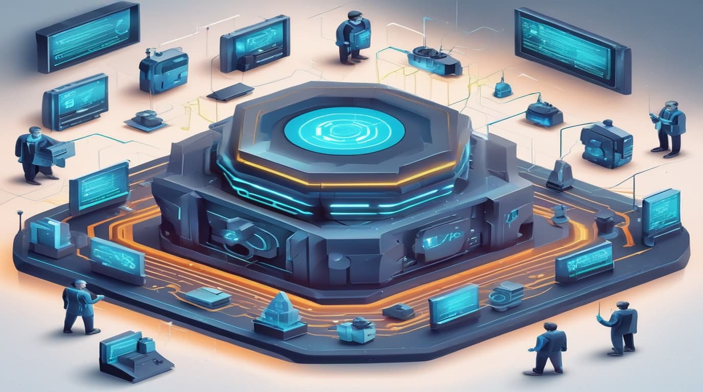 High-tech 3D conceptual cybernetic editorial illustration of Grav API plugin (grav-plugin-api) Security Vulnerability vulnerability and enterprise defense