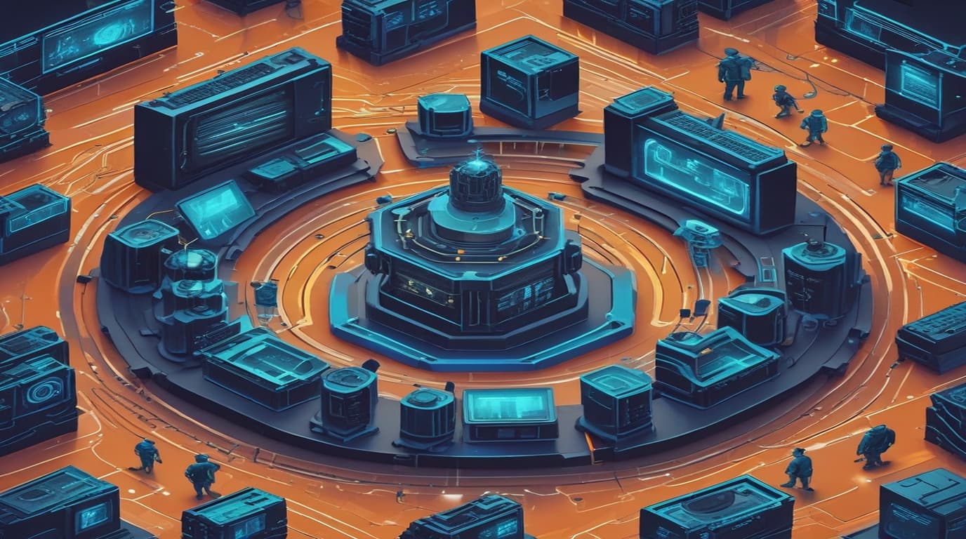 High-tech 3D conceptual cybernetic editorial illustration of Grav from Security Vulnerability vulnerability and enterprise defense