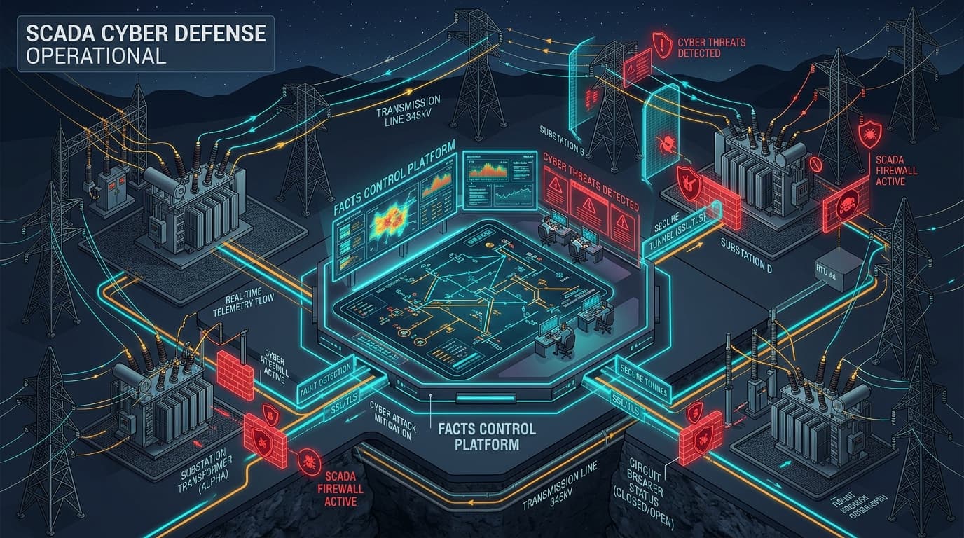 Hitachi Energy FACTS Control Platform High-Voltage Electric Transmission SCADA Vulnerability Architecture