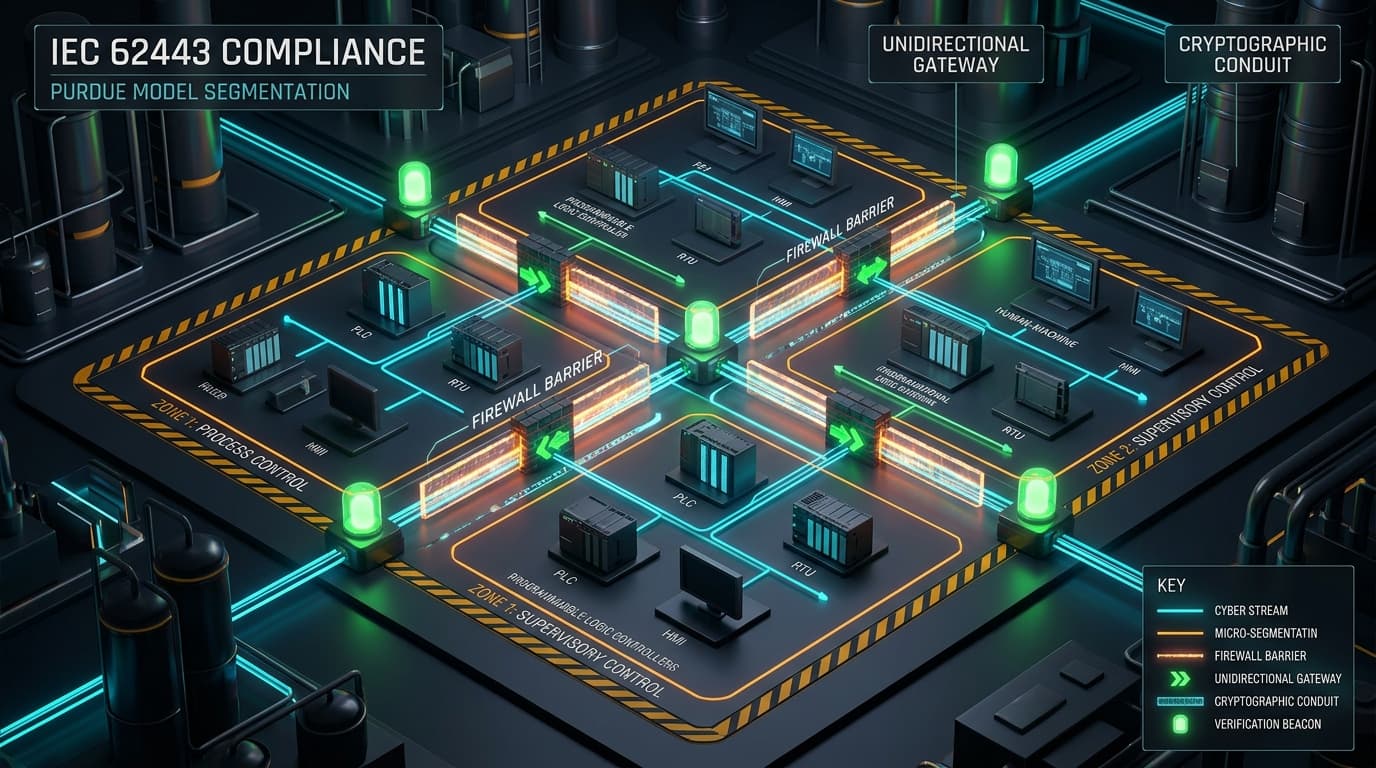 IEC 62443 Micro-Segmentation Zones and Conduits in Industrial Control Systems