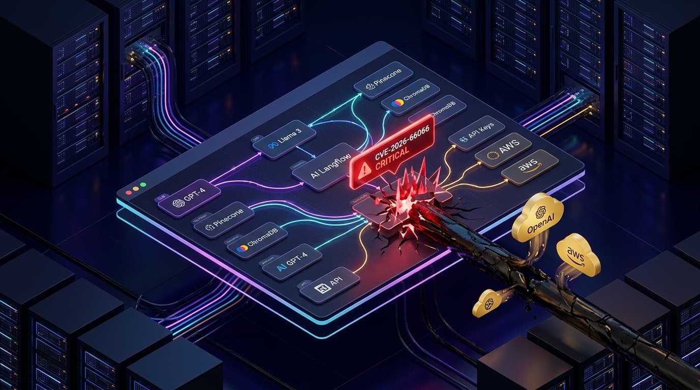 Langflow AI visual pipeline interface compromised by automated exploits siphoning OpenAI and AWS cloud API credentials