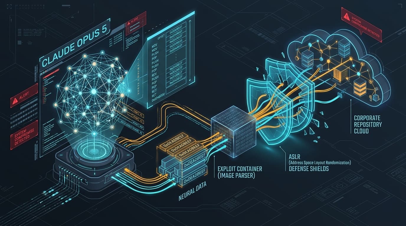 3D isometric rendering of AI gateway proxy routing architecture leaking cloud IAM credentials