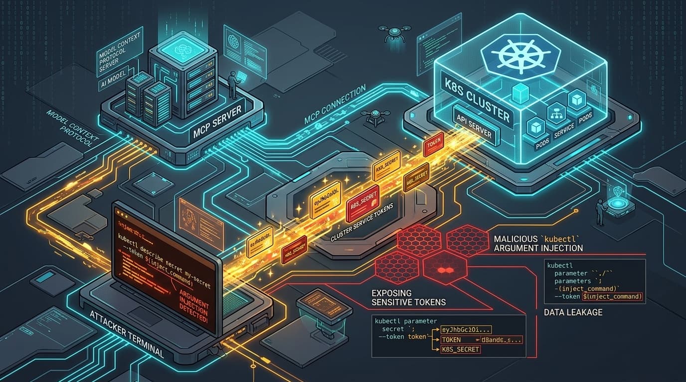 Kubernetes MCP Server Tool Argument Injection Vulnerability Compromising Cluster Service Account Tokens