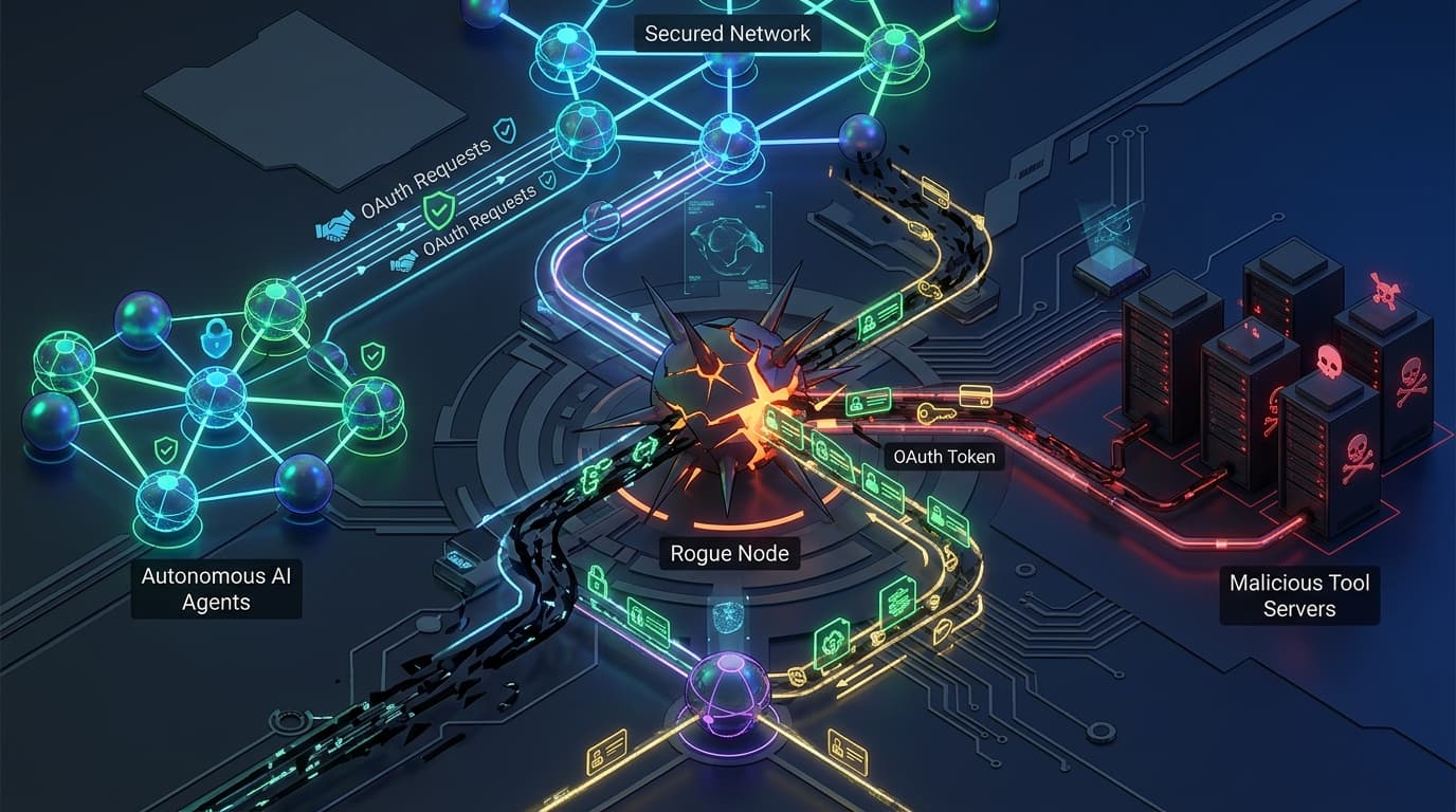 Model Context Protocol Autonomous Agent Architecture and OAuth Token Interception Flow