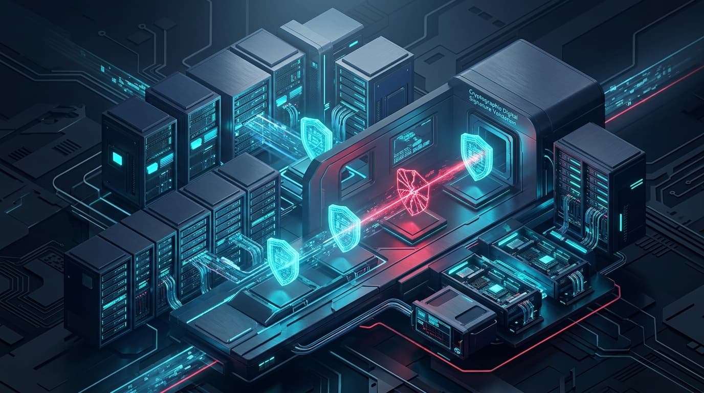 Editorial illustration for Microsoft SharePoint Cryptographic Signature Verification Flaw CVE-2026-102866 Enables Token Forgery and Account Takeover