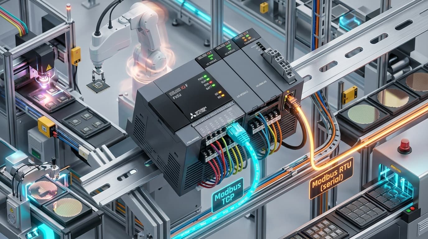 Editorial illustration for Mitsubishi Electric MELSEC iQ-F Compact PLC Flaw Enables Remote Memory Overwrite and Machine Axis Stoppage (CVE-2026-75890)