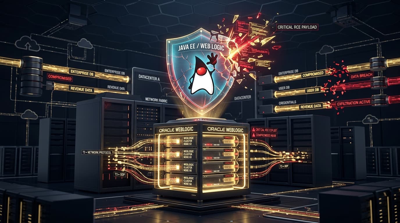 Oracle WebLogic Server Core Remote Code Execution Vulnerability Architecture Diagram