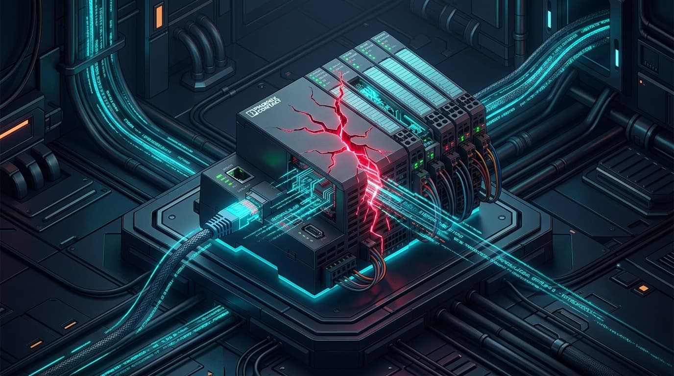 Editorial illustration for Phoenix Contact ILC Inline Modular Controller Vulnerability Enables Unauthenticated PROFINET Protocol Memory Corruption (CVE-2026-78950)