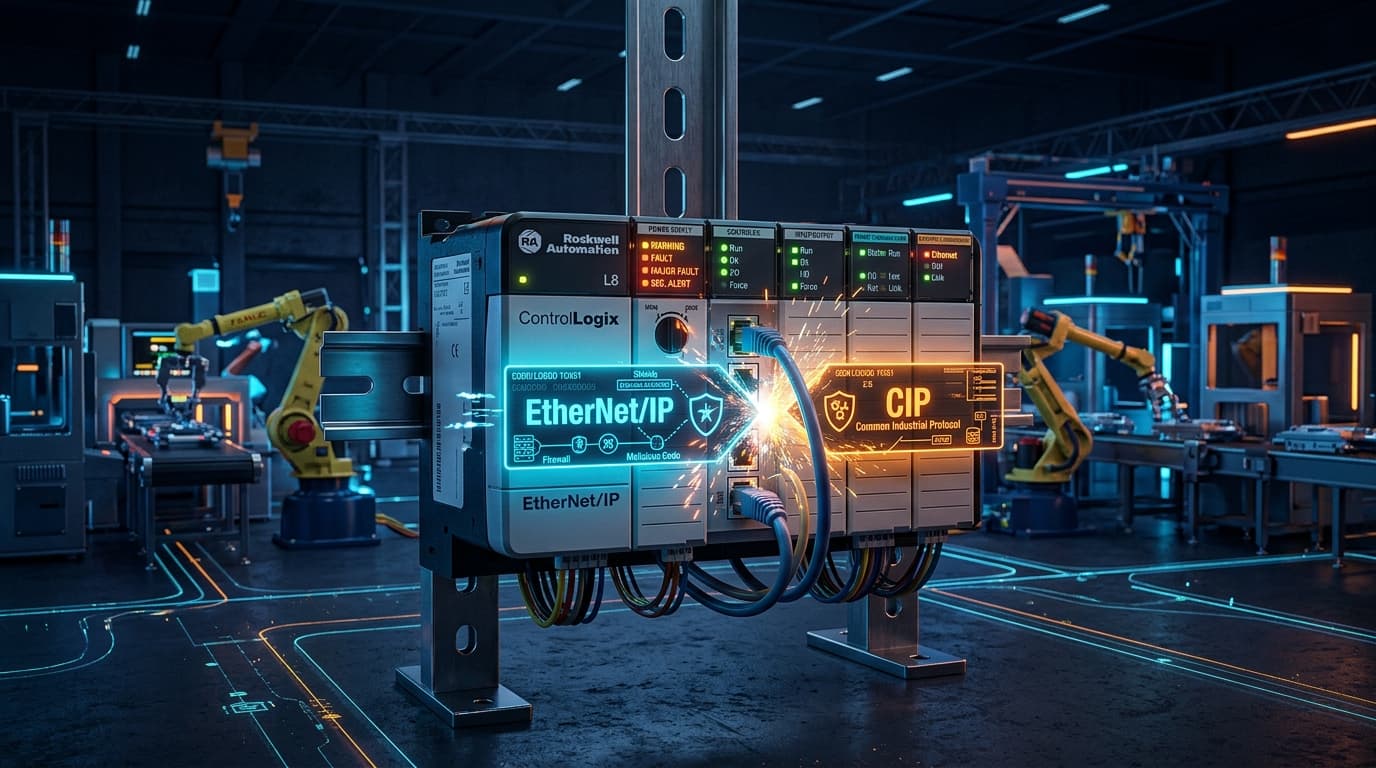 Rockwell Automation ControlLogix Common Industrial Protocol CIP Denial of Service Vulnerability Architecture Diagram