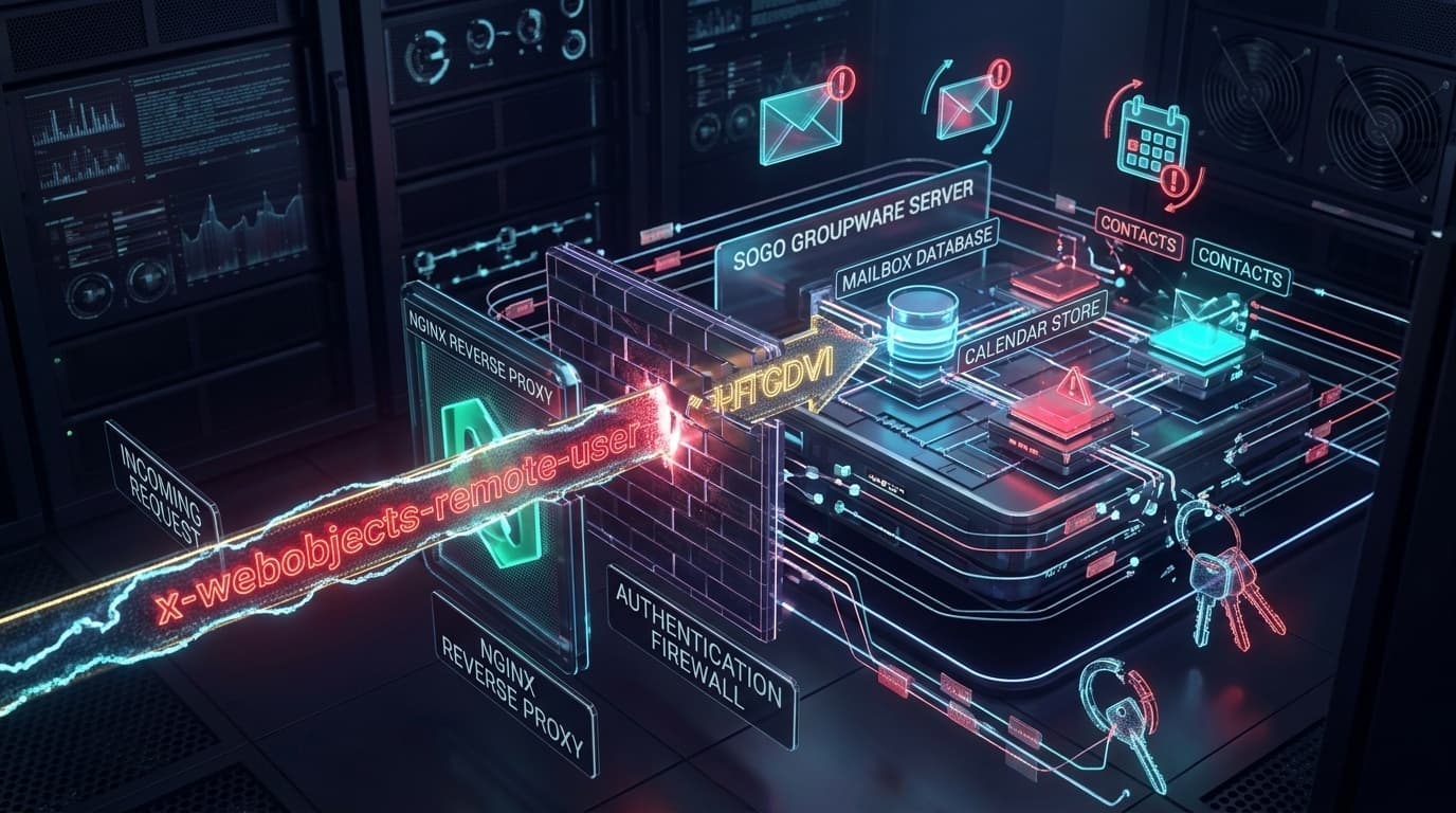 SOGo Groupware Reverse Proxy Header Authentication Bypass Architecture