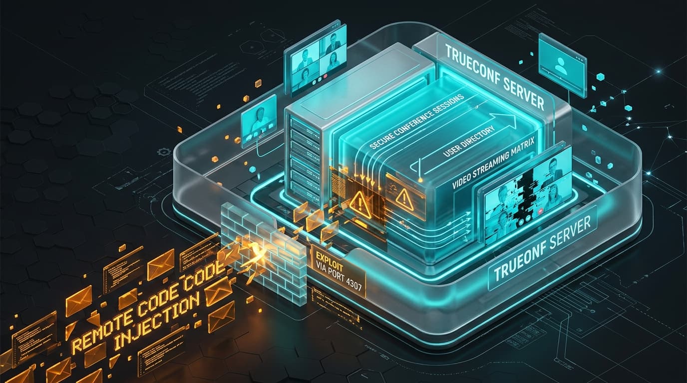 TrueConf Enterprise Server Authentication Gateway and Session Token Validation Bypass Diagram