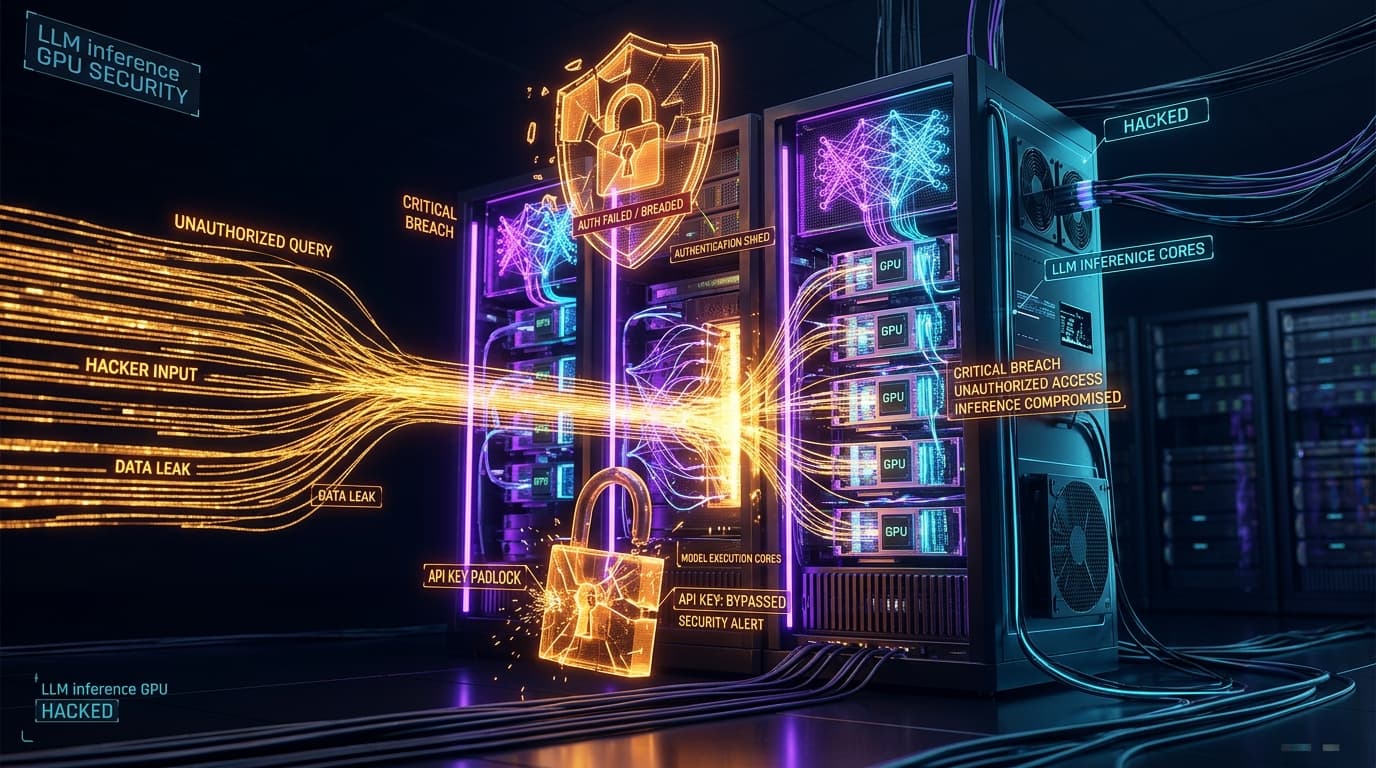 vLLM Large Language Model Inference Server Authentication Bypass Architecture