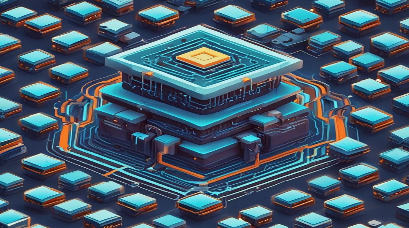 High-tech 3D conceptual cybernetic editorial illustration of A Stack-based buffer overflow vulnerability in the l Stack Buffer Overflow vulnerability and enterprise defense