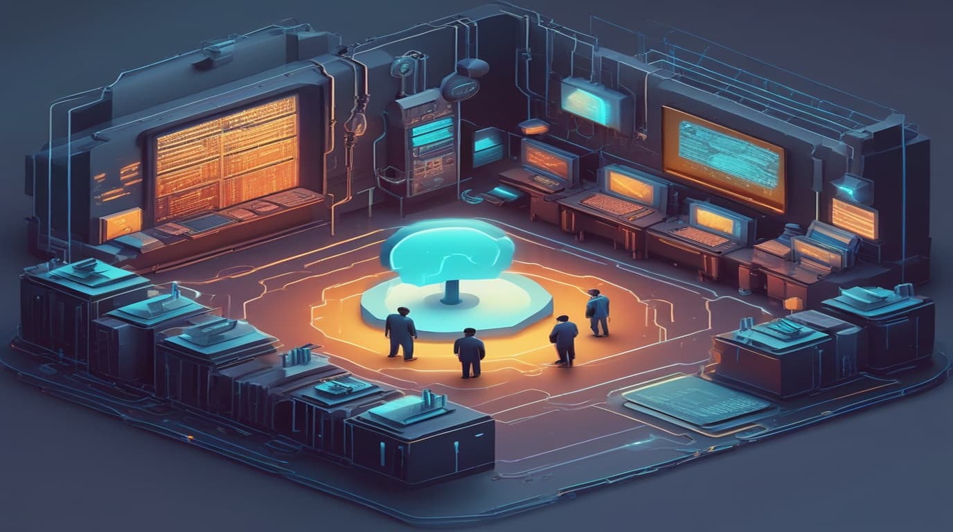 High-tech 3D conceptual cybernetic editorial illustration of An authentication bypass vulnerability in the publ Missing Authentication vulnerability and enterprise defense