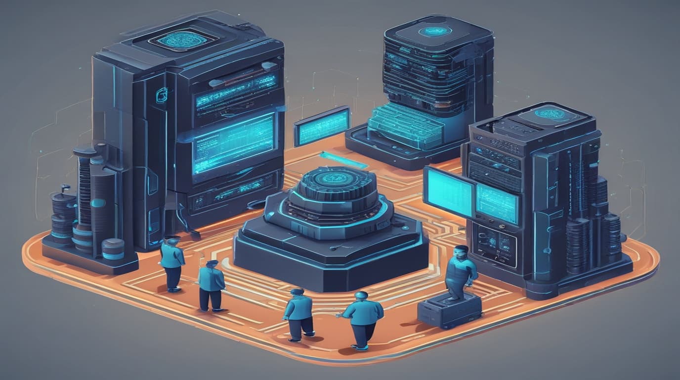 High-tech 3D conceptual cybernetic editorial illustration of Apache Traffic Server's experimental tsmemcache pl Missing Authentication vulnerability and enterprise defense