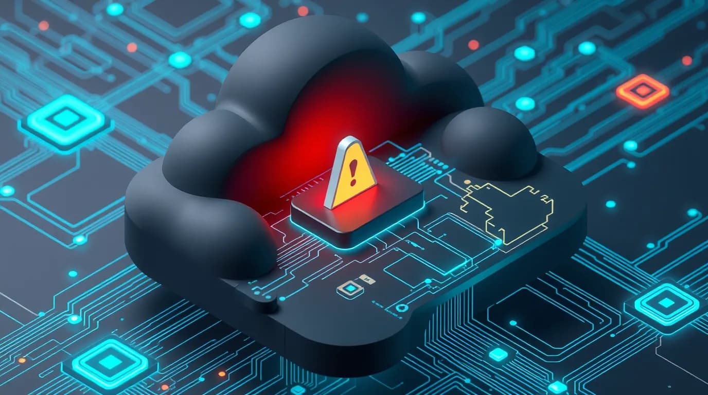 High-tech 3D conceptual cybernetic editorial illustration of Google Path Traversal and Missing Authorization in cloud- Path Traversal vulnerability and enterprise defense