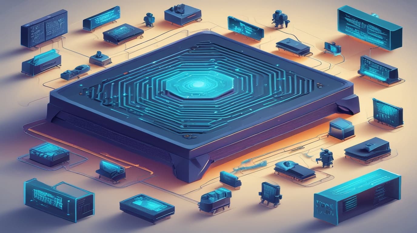 High-tech 3D conceptual cybernetic editorial illustration of Hallo Initialization of a Resource with an Insecure Defa Privilege Escalation vulnerability and enterprise defense