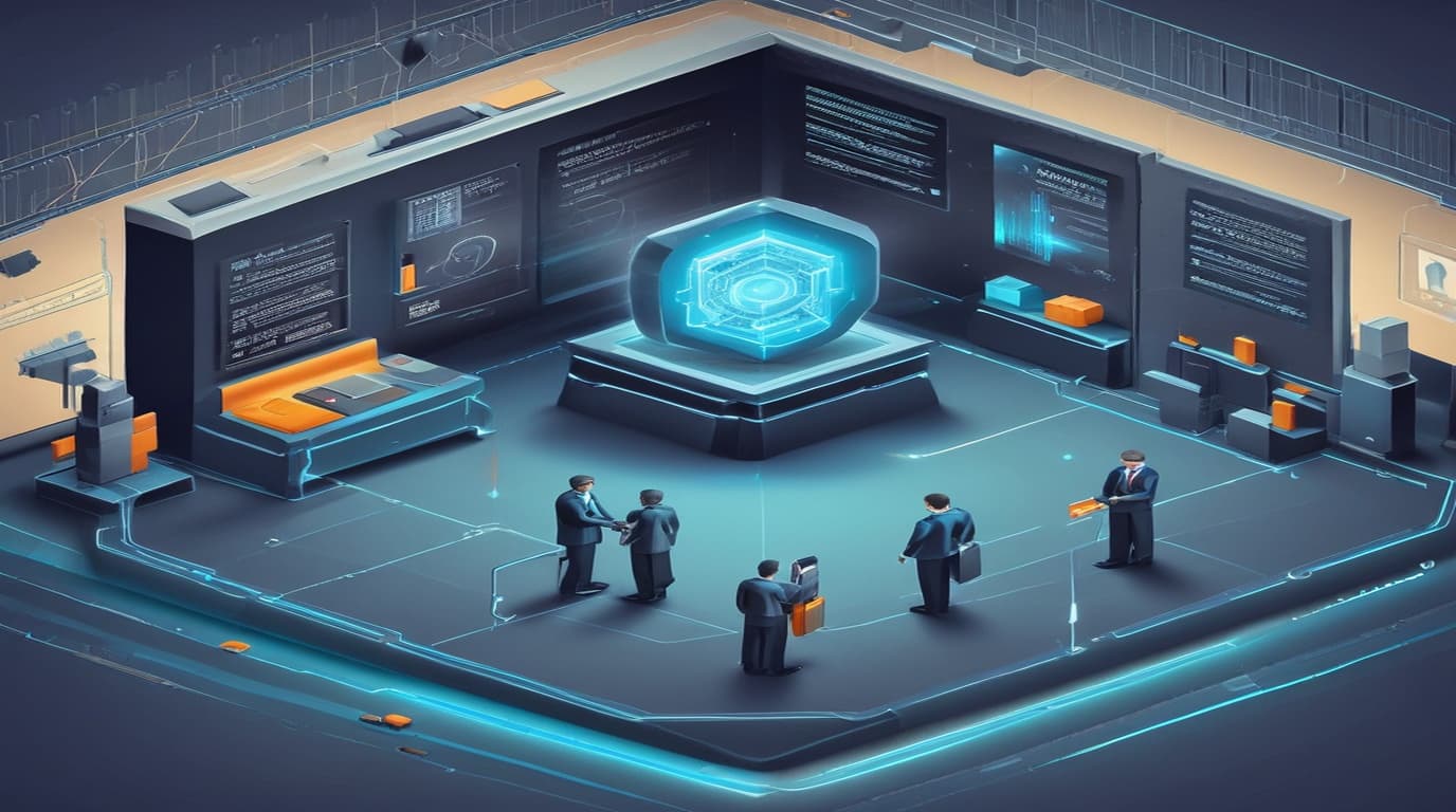 High-tech 3D conceptual cybernetic editorial illustration of Improper Certificate Validation vulnerability in t Security Vulnerability vulnerability and enterprise defense