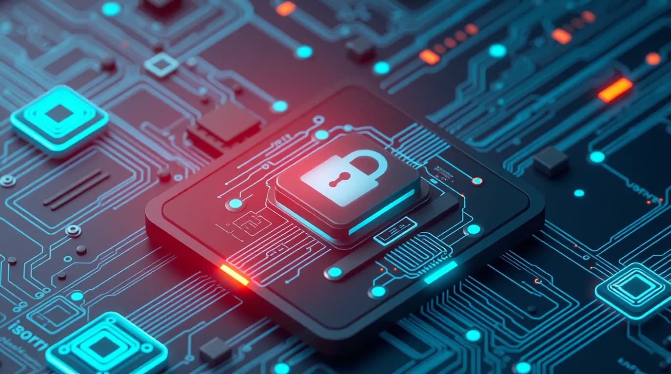 High-tech 3D conceptual cybernetic editorial illustration of Ivanti Connect Secure Input Validation vulnerability and enterprise defense