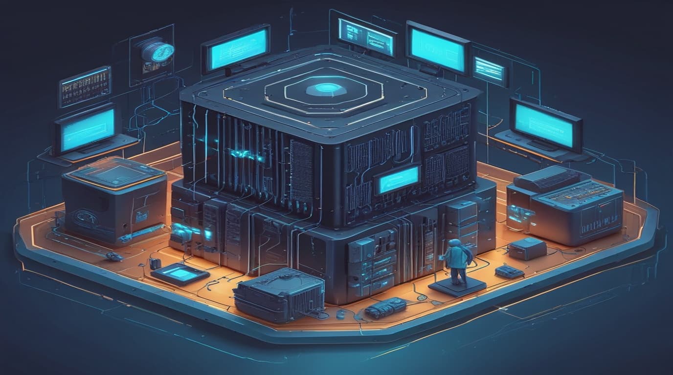 High-tech 3D conceptual cybernetic editorial illustration of Plex Media Server Server-Side Request Forgery vulnerability and enterprise defense