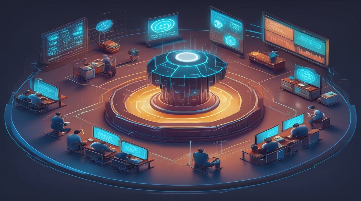 High-tech 3D conceptual cybernetic editorial illustration of Postiz signs its session, invitation and password Security Vulnerability vulnerability and enterprise defense