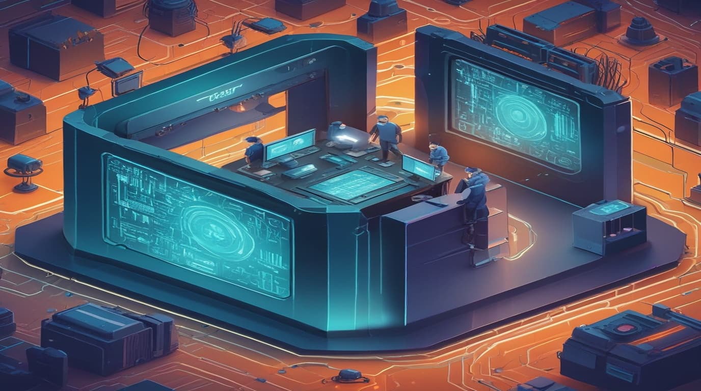 High-tech 3D conceptual cybernetic editorial illustration of Tenda Security vulnerability has been detected in Tenda Memory Corruption vulnerability and enterprise defense