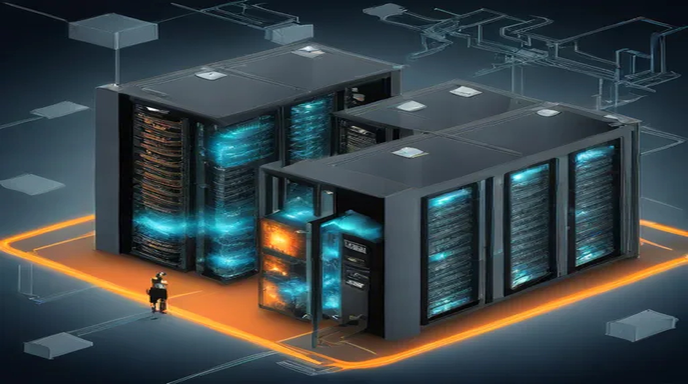 3D isometric technical editorial illustration of a global CDN edge reverse proxy server handling millions of web requests with glowing caching pipelines and access control bypass