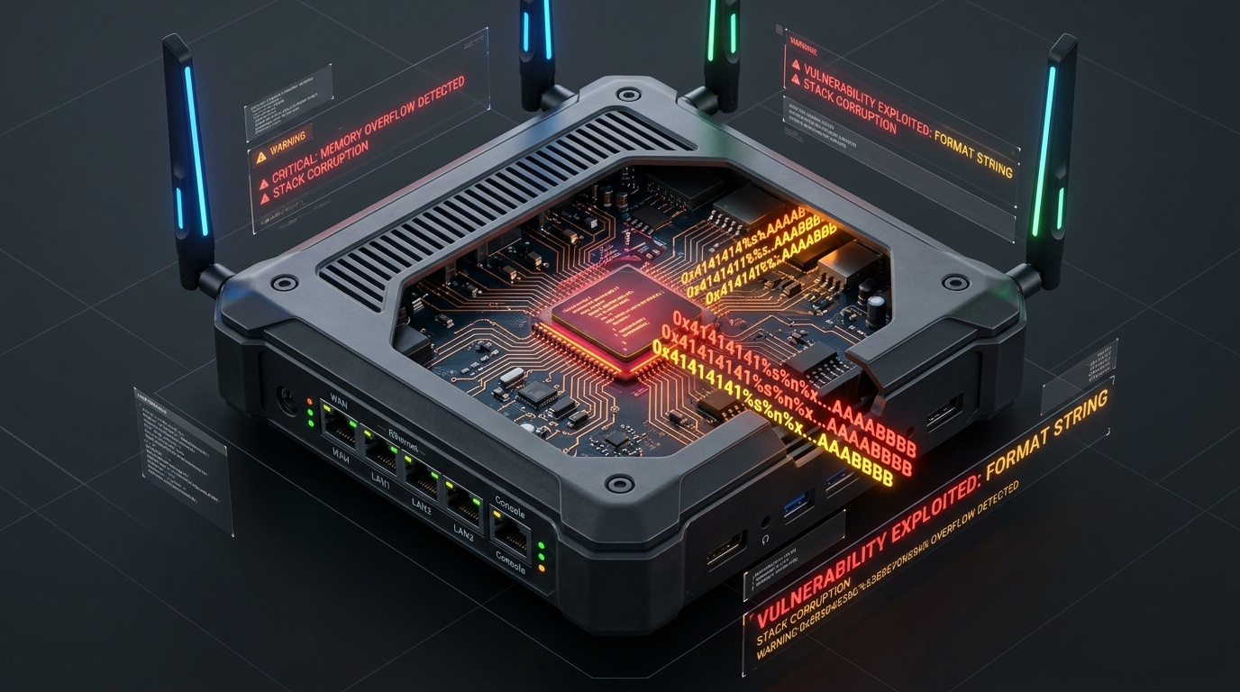 ASUS Gateway Router Web Management Format String Memory Corruption
