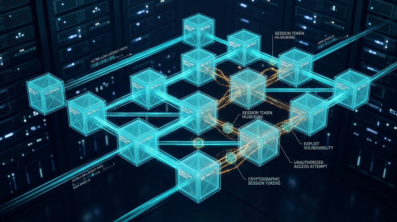 Editorial illustration for AWS S3 Express One Zone Directory Bucket Protocol Flaw Enables Low-Latency Session Token Reuse Across Shared Enclaves (CVE-2026-75210)