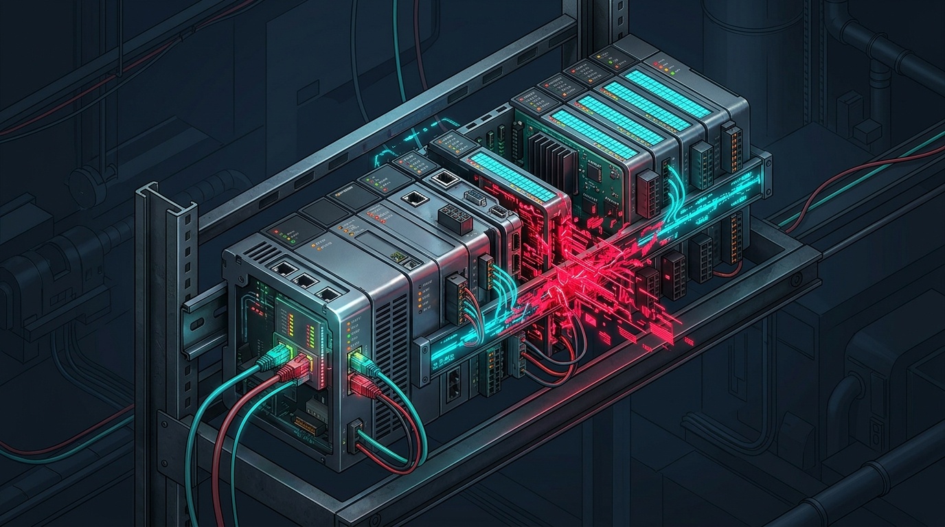 Editorial illustration for Honeywell MasterLogic-200 PLC Ethernet Module Vulnerability Enables Unauthenticated Memory Overwrite and Controller Takeover (CVE-2026-79110)