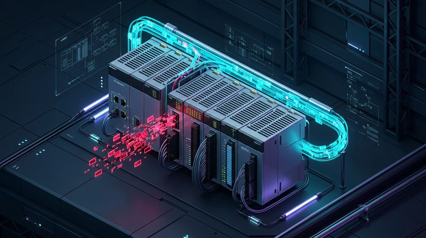 Editorial illustration for Mitsubishi Electric MELSEC-Q PLC Vulnerability Enables Unauthenticated Memory Corruption via SLMP Protocol Injection (CVE-2026-78820)