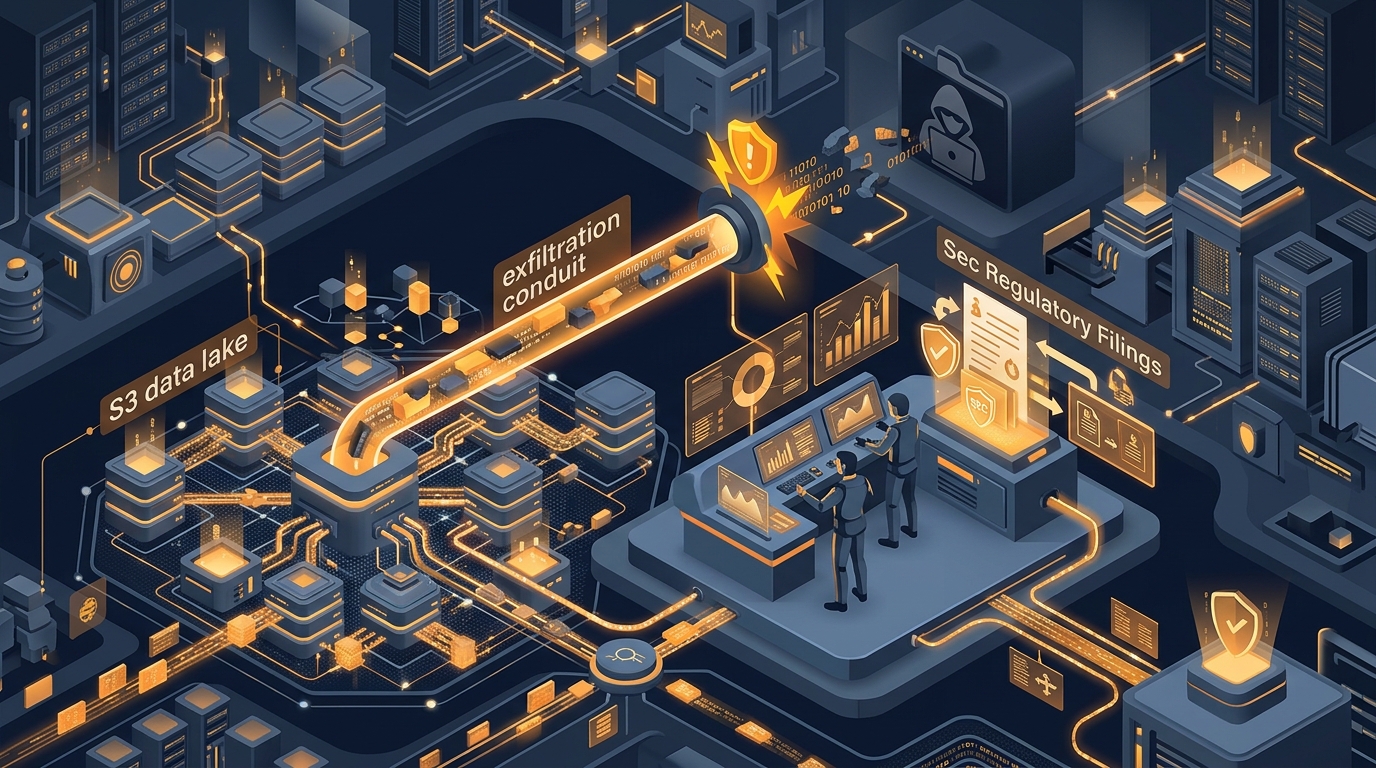 Editorial illustration for SEC Form 8-K Analysis: Cloud Identity Compromises and S3 Lake Exfiltration Fuel Surge in Material Disclosures